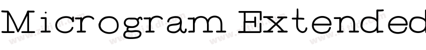 Microgram Extended字体转换